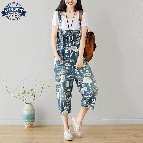 Denim Overalls California Pattern