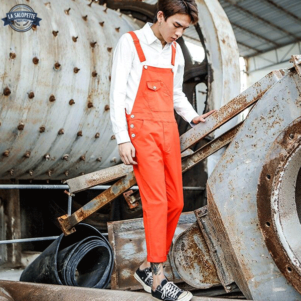 Work Overalls Orange Label