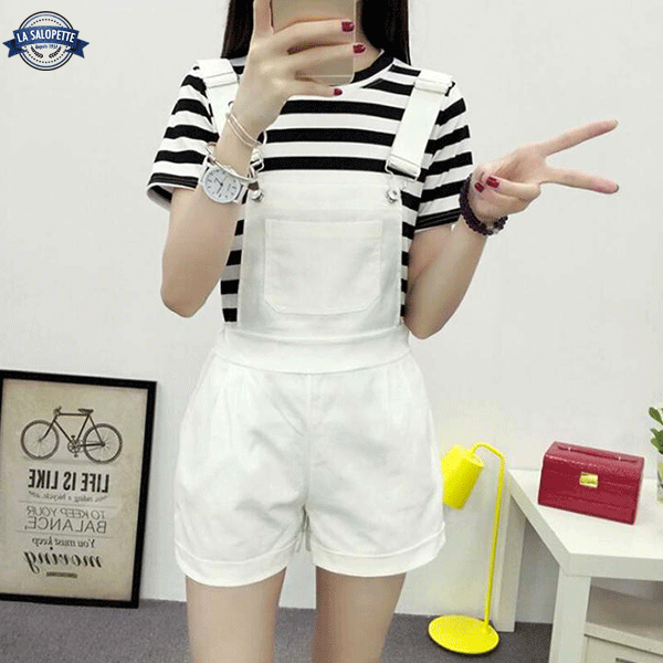 Short Overalls White of the Pyrenees