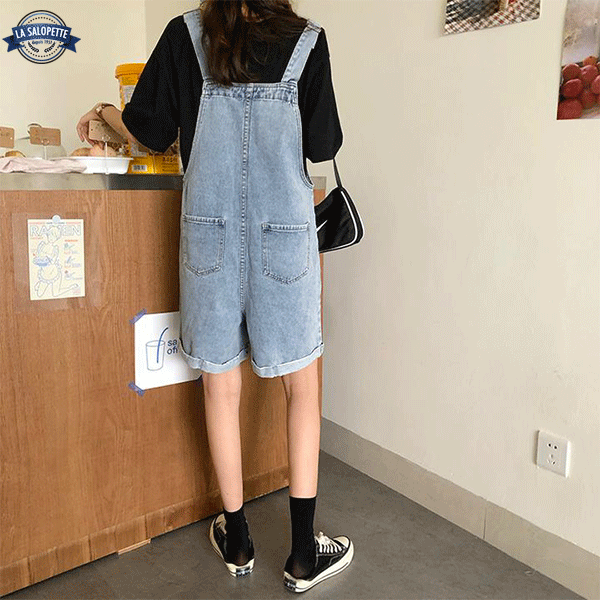 Short Overalls in Denim Woman Ottawa