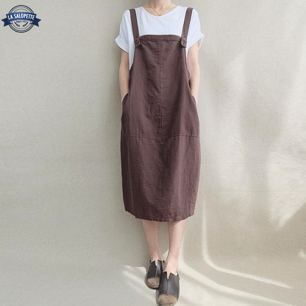 Pinafore Dress Coffee Style Apron
