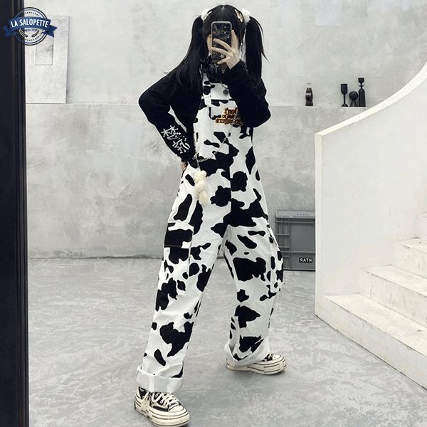 Vintage Overalls Cow