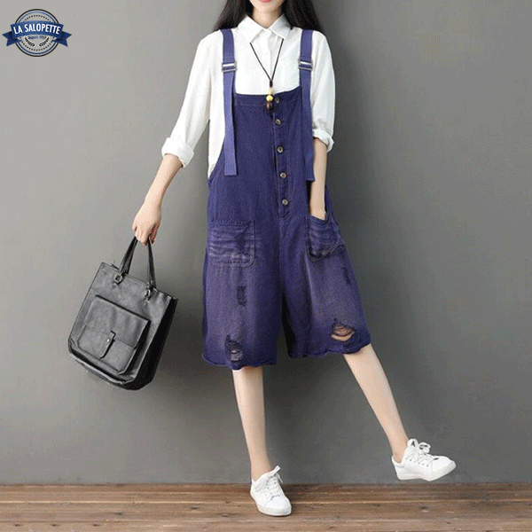 Denim Overalls Violet Tainan