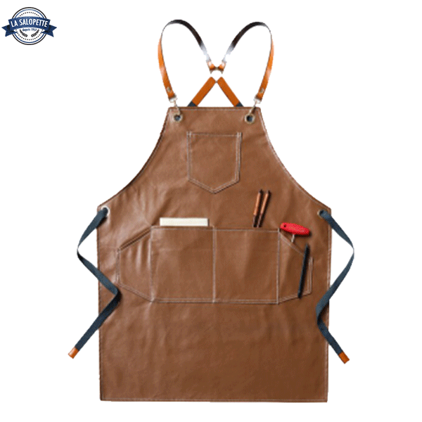 Brown Leather Kitchen Apron