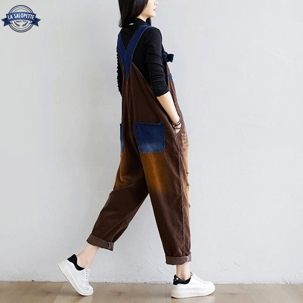 Denim Overalls Tawny Brown