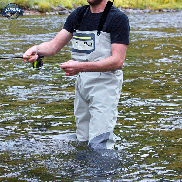 Fishing Waders with Trout
